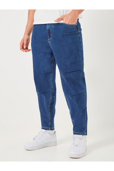 Styli Mid Rise Cotton Stretch Tapered Jeans