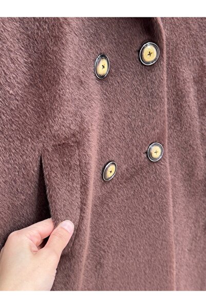 BENAHOLL Alondra Fox Lined Coat-Zş5051 Brown