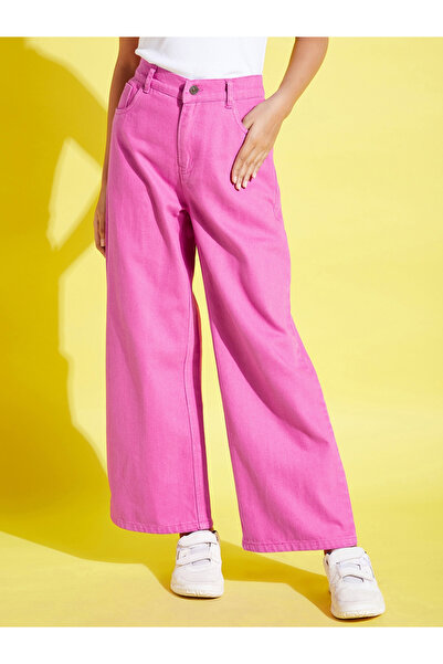 NOH-VOH By Styli Pink Denim Straight Jeans