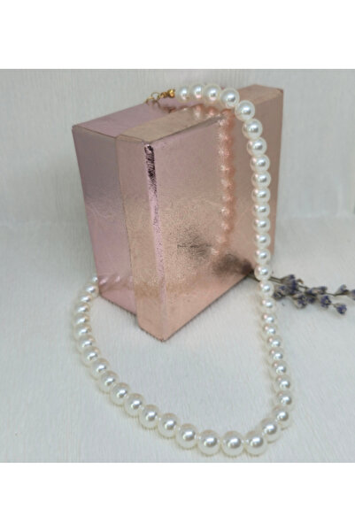 Amma Design Colier „Perle Clasice” lucrat manual — Perle Albe