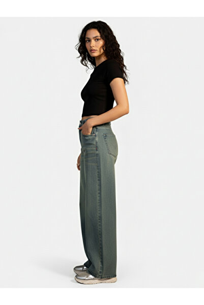 Take Two By Styli Mid Rise Wide Leg Jeans