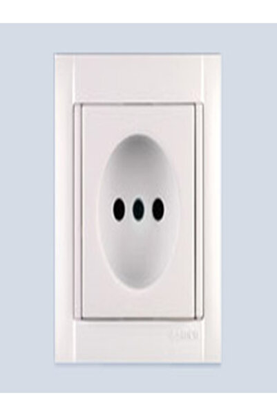 SIMON Grounded Socket White