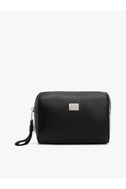 Tommy Hilfiger Women Black Logo Plaque Vanity Case