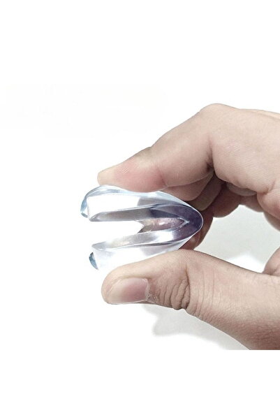 Empria Σετ 4 προστατευτικών γωνιών, σε σχήμα L, διαφανής σιλικόνη, 1,5x0,5x4,0 cm