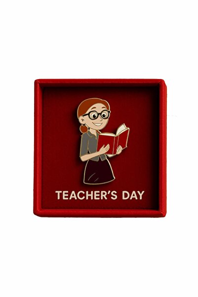 New Obsessions Öğretmen Mineli Yaka İğnesi Broş