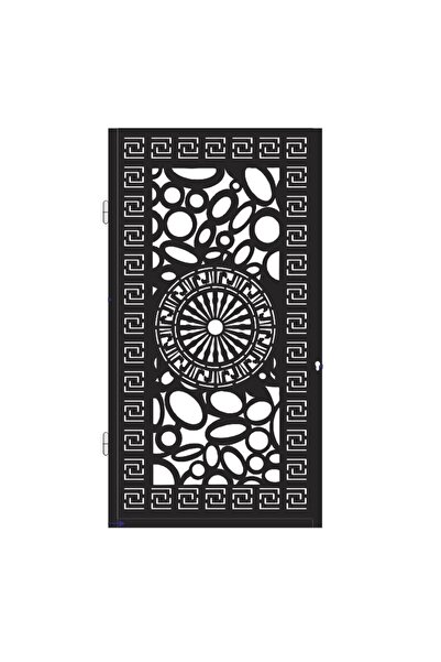 METALDESIGN Poartă de acces pietonal - tablă perforată CNC tăiată cu laser PP...