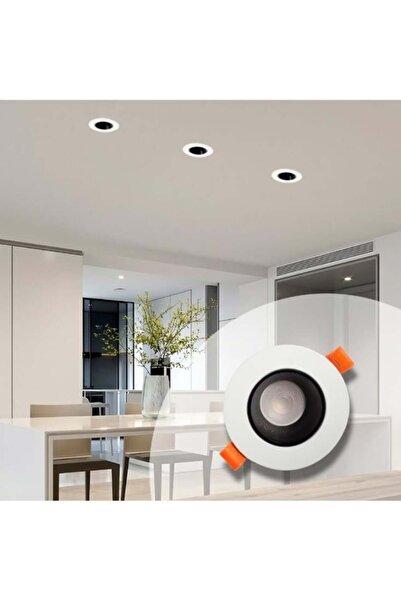 TOEFL Tofel Recessed Downlight 7cm, 7W, Anti-Glare, Sunny Cream Light