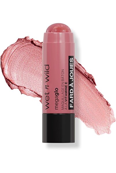 WET N WİLD قلم مكياج ميجا جلو مع فيتامين E، وردي باهت