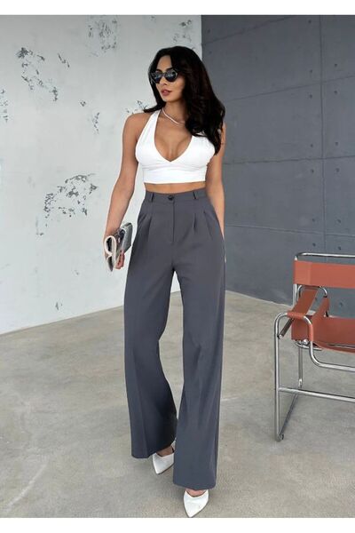 dibcollectionn Women's High Waist Palazzo Pants