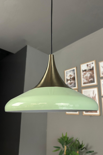 Bamyum Paladin Mint Eskitme Başlık Tekli Avize Sarkıt Lamba Otel Restoran Mut...