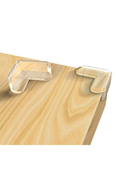 Empria Σετ 4 προστατευτικών γωνιών, σε σχήμα L, διαφανής σιλικόνη, 1,5x0,5x4,0 cm