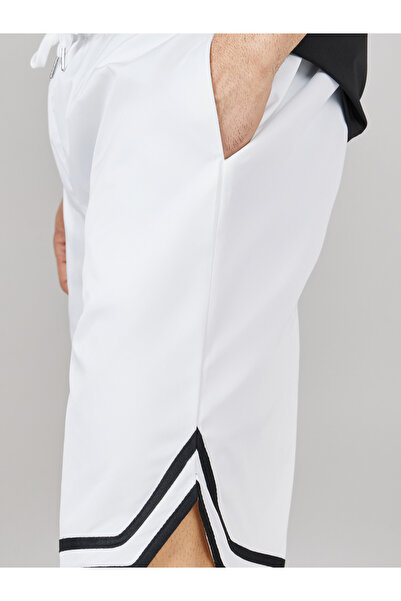 Styli Basketball Woven Shorts with Tape Hem Detail