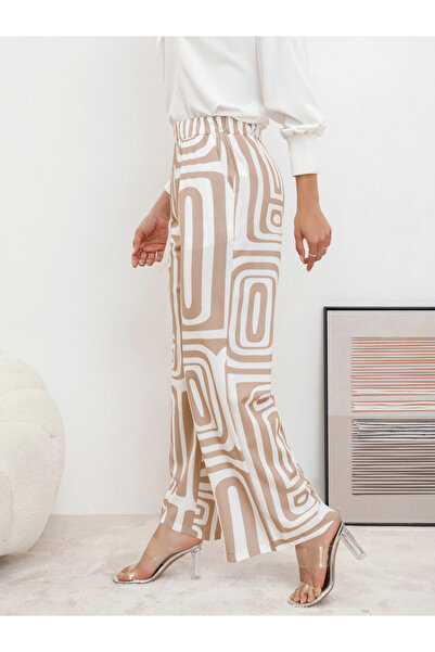 Take Two By Styli Women Geo Print Wide Leg Pants