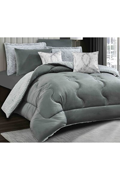 CHIRASO Cocolino 2-SIDED Duvet Set Rabbit Fur and Velvet, 200x230cm and ELASTIC Sheet 180x200