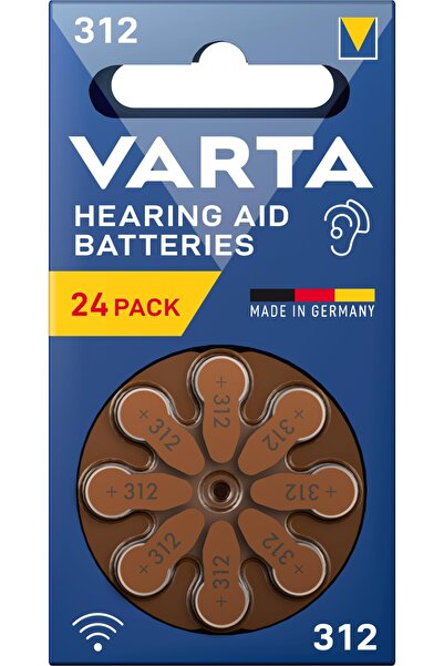 Varta 312 Numara Işitme Cihaz Pili 24 Adet