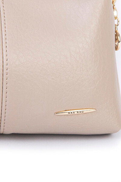 Nas Bag Women's Mini Shoulder and Crossbody Bag with Braided Strap - Sand Victoria