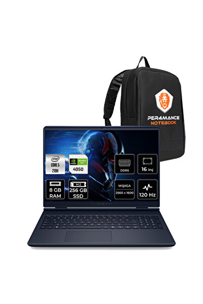 Dell Alienware 16 Aurora Core5 210H 8GB 256GB SSD RTX4050/6GB 85W 16" 2K QHD+ FDOS Gaming Laptop