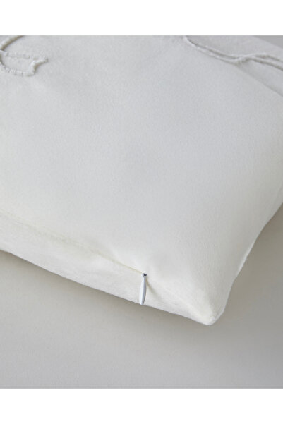 English Home Lea Stuffed Throw Pillow 35X55 cm Ecru