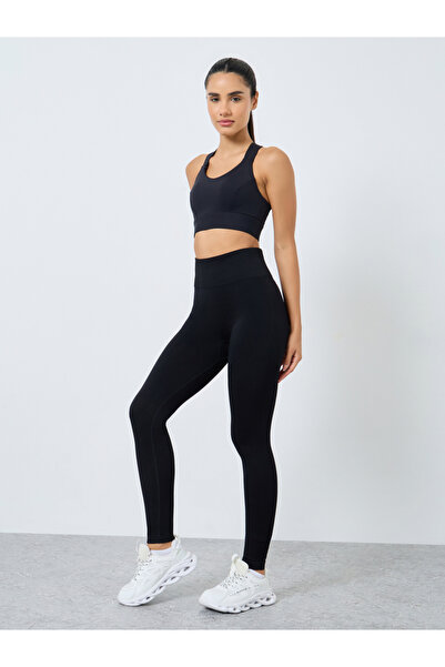 Styli Seamless Tonal Jacquard Leggings
