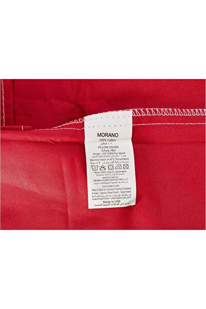 Hotel Linen Klub Murano Cotton Pillowcase, Red, Standard 50x75 cm - Pack of 2