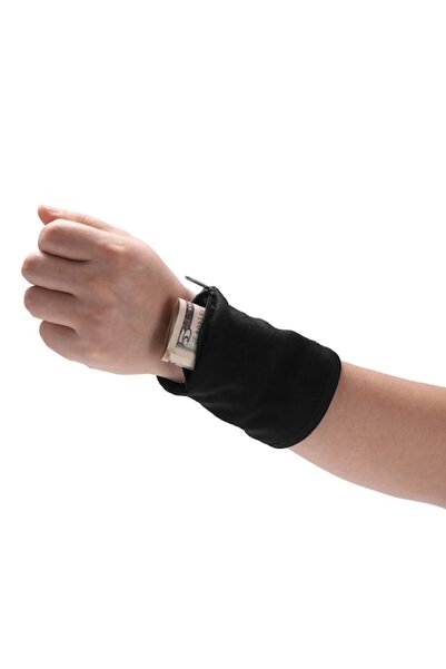 Danex Wrist Band Card & Key Holder, Multifunctional, Zippered, Waterproof, Black