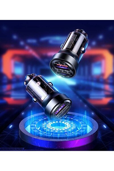 Remax RCC338 fast car charger, PD+QC, 1 USB-C port, 1 USB-A port