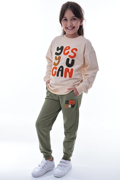 CQCQ Girl's “Yes You Can” Tracksuit Set – Cotton and Comfortable