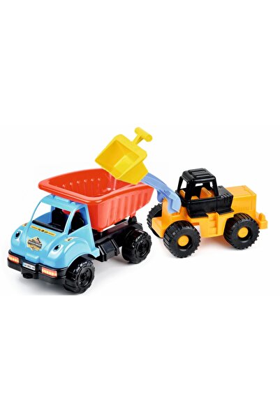 CAN OYUNCAK kili Dozerli Kamyon Set – Dayanıklı İnşaat Oyuncakları