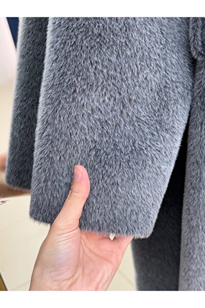 BENAHOLL Alondra Fox Lined Coat-Zş5051 Anthracite