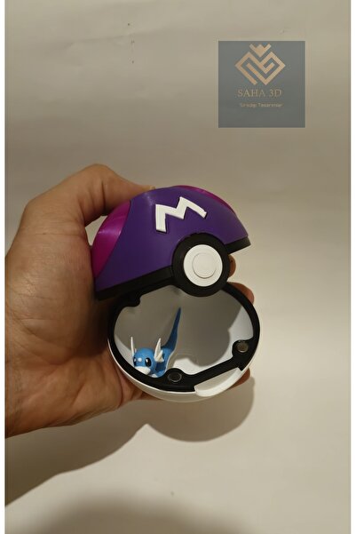 saha3d sıradışı tasarımlar Pokemon Masterball Pokeball Poke Topu (Dratini Hed...
