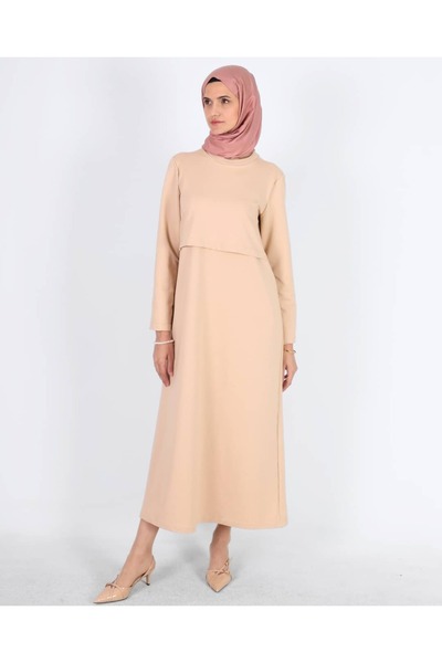 Mersha Collection 4 Mevsim Emzirme Özellikli Elbise - Lohusa Anne Kıyafeti