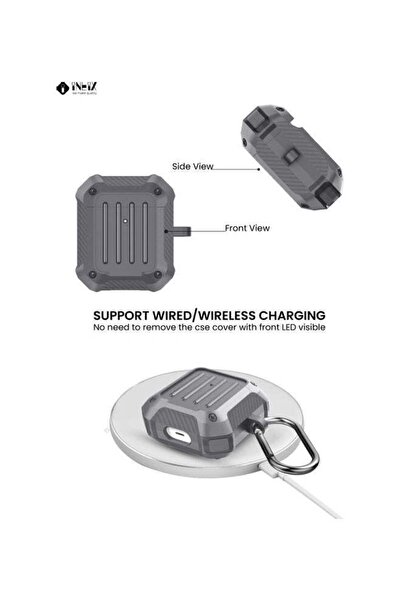 ineix Protective Case Cover With Carabiner For Apple AirPods