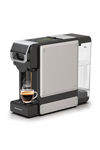 ROHNSON Extra slim 2-in-1 manual espresso machine (capsules, ground coffee), R98054, 1450 W, 19 bar, 1 L,