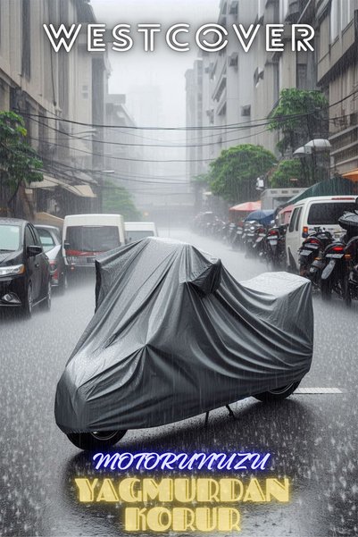 WestCover غطاء دراجة نارية من نوع بي إم دبليو آر 80 جي إس (لون رمادي) غطاء حماية للمحرك لجميع الفصول، غطاء مقاوم للماء