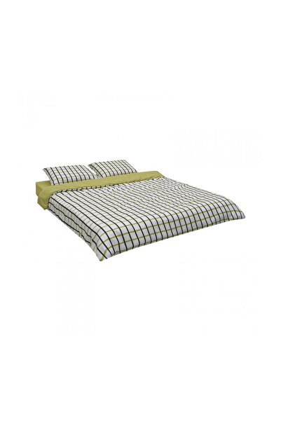 Heinner King Size Microfiber Bed Linen - Checker