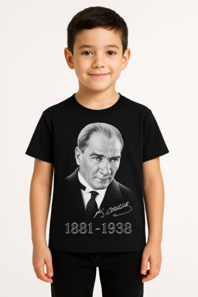 Ünal Girls Boys Short Sleeve Ataturk T-Shirt