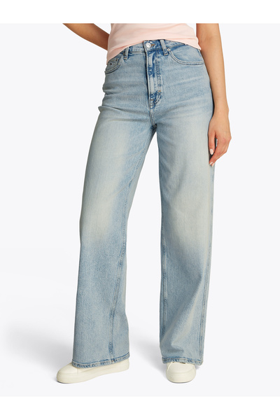 Tommy Hilfiger Women Denim Ultra Light Claire Washed Wide Leg Jeans
