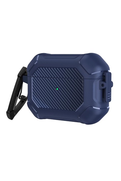 Alstrap Armor Case Compatible with AirPods Pro 3 – Carbon Fiber Pattern, Impact Protection, with Keychain