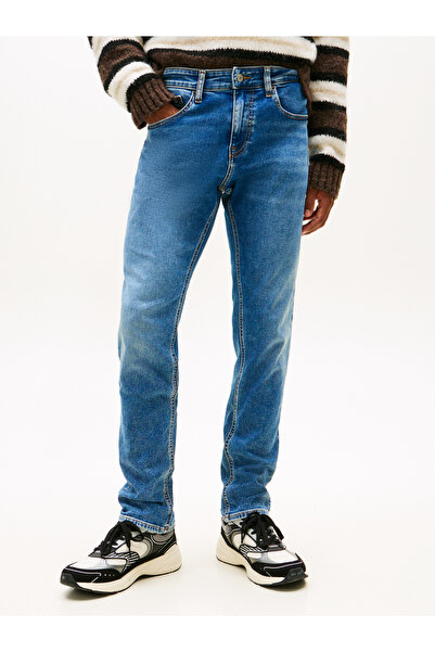 Tommy Hilfiger Men Denim Medium Scanton Faded Slim Jeans