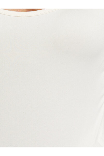 Styli Cream Sweetheart Neck Bodysuit