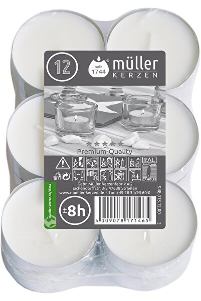Mueller kerzen σετ 12 μαξιχάπια 8ωρα/τεμ.