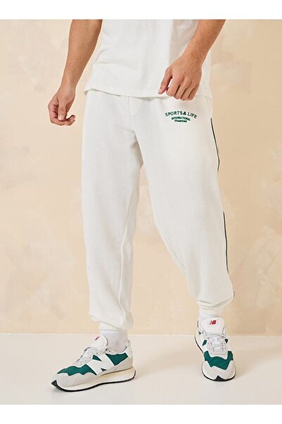 Styli Side Tape Detail Terry Relaxed Fit Jogger