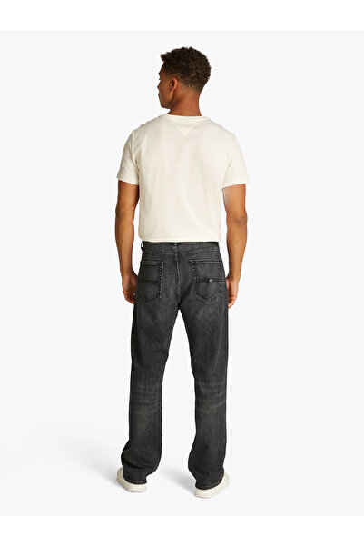 Tommy Hilfiger Men Denim Black Otis Faded Straight Fit Jeans
