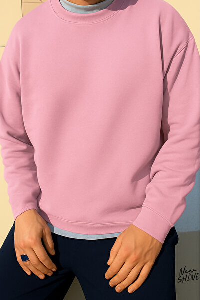 New Shine Світшот без принта з велосипедним коміром