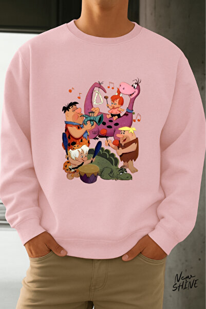 New Shine سترة بياقة دائرية من عائلة Çakmaktaş مطبوع