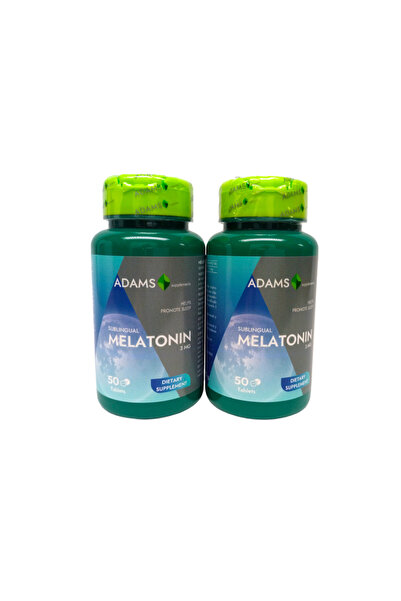 Adams Melatonin 3 mg Pack – 2×50 tablets –