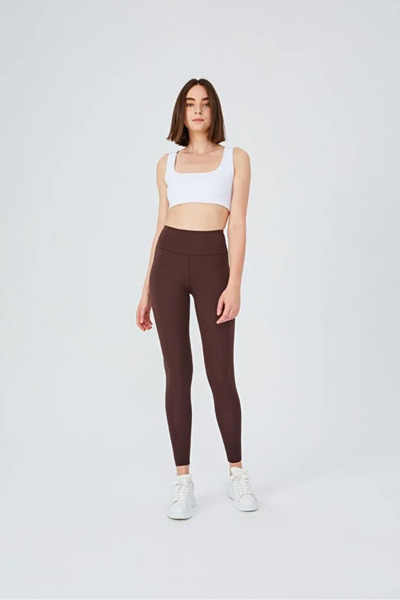 Coşkun GİYİM Women's Yülekbel Modal Fleece-Lined Beliza Tights Brown 1037