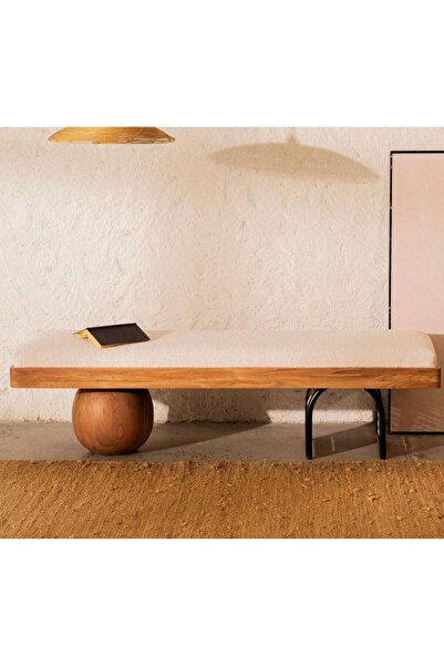 larissa design ahşap puf bench