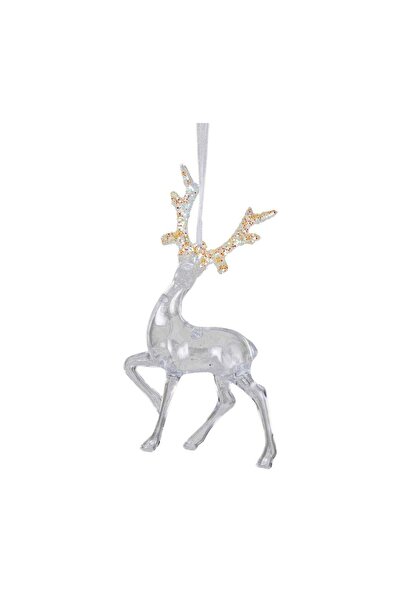 Herdekora Christmas Ornament Deer Acrylic Glass Transparent 17X9 Cm.