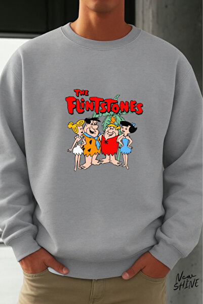 New Shine Фланелка с принт на семейство Флинстоун